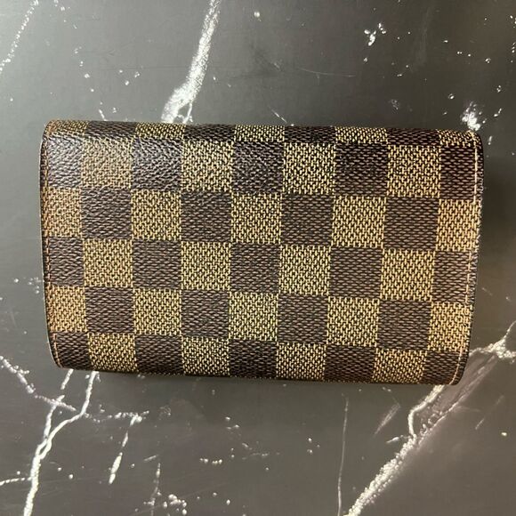 LOUIS VUITTON Bifold Wallet Portefeuille Tresor Damier Ebene - Picture 3 of 12